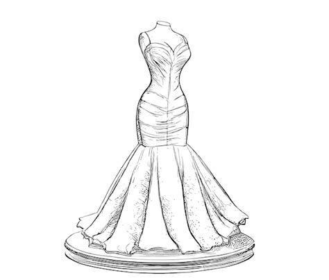 Pencil Sketches Of Indian Wedding Dresses