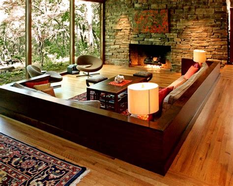 Living Room Interior Design and the Natural Stone | How To Build A House