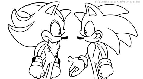 Shadow and Sonic by pinkcupcake17 on DeviantArt