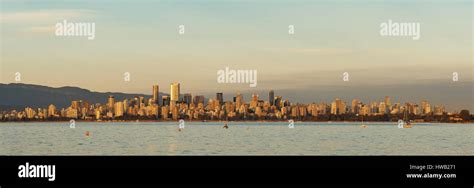 Vancouver city skyline panorama at sunset Stock Photo - Alamy