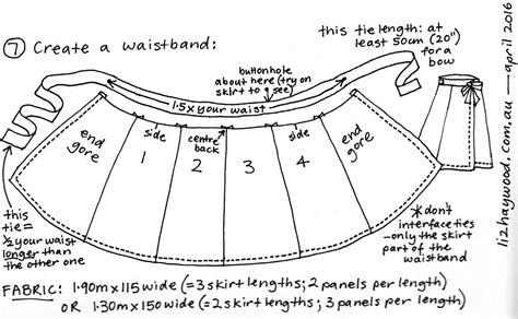 Free wrap skirt pattern step 7 | Skirt patterns sewing, Wrap skirt pattern, Diy skirt