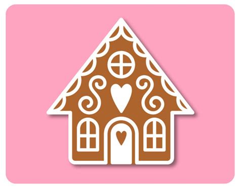 Gingerbread House Svg Png Dxf, Christmas Svg Files, Cricut Christmas, Silhouette, Instant ...