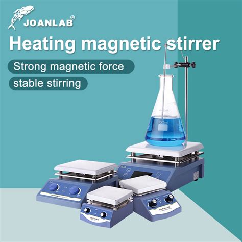 JOANLAB Heating Magnetic Stirrer Hot Plate Lab Digital Display Thermostat Mixer With Stir Bar (1 ...