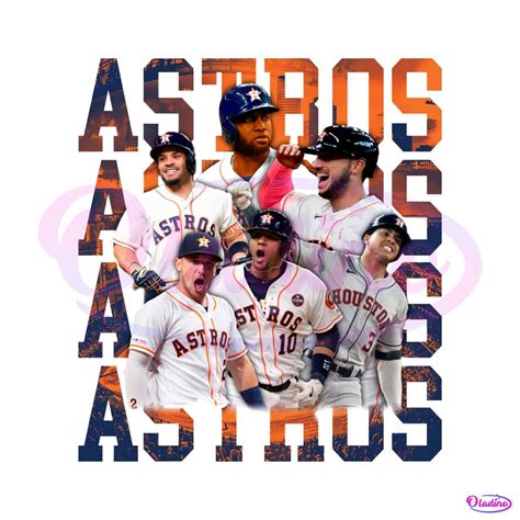 Houston Astros ALCS Baseball Players PNG Sublimation File - Oladino