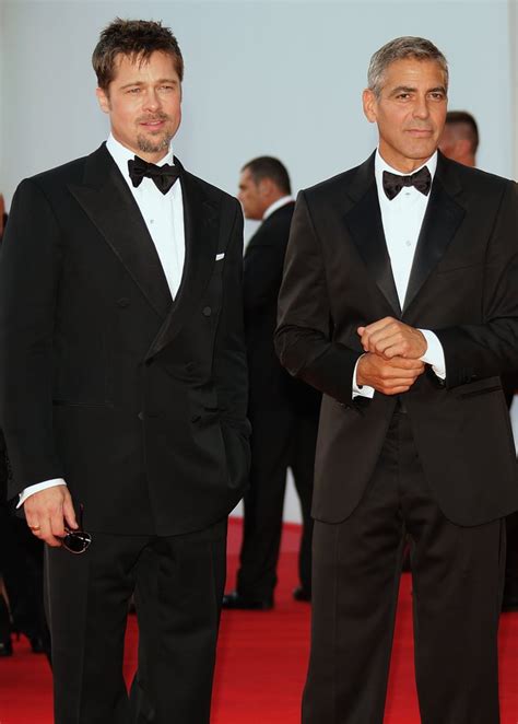 Brad Pitt and George Clooney Friendship Pictures | POPSUGAR Celebrity ...