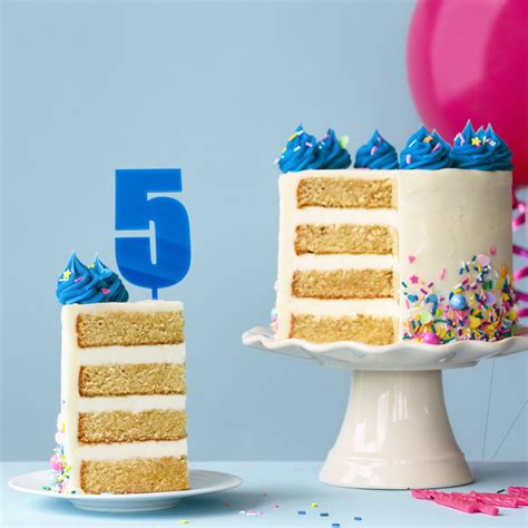 Mega NUMBER 5 Cake Topper - BLUE | Bake Group