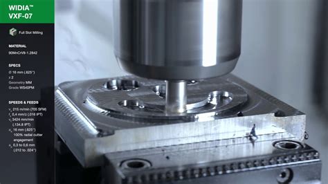 Full Slot Milling with VXF-07 - YouTube