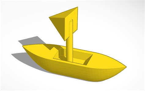 3D design boat - Tinkercad