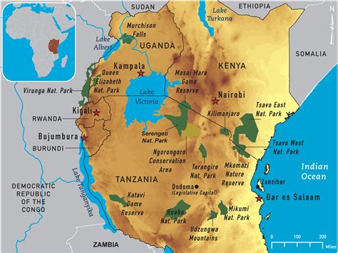 Map of East Africa 2011