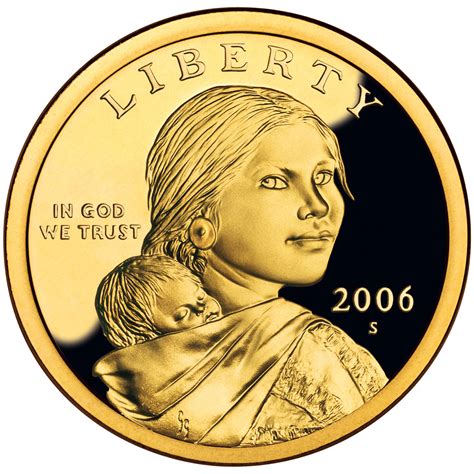 MintProducts > U.S. Modern Dollars (1971-Date) > 2006 Sacagawea Proof Golden Dollar Coin - S Mint