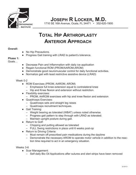 Anterior Hip Precautions Pictures - Hip Precautions After Hip Surgery ...