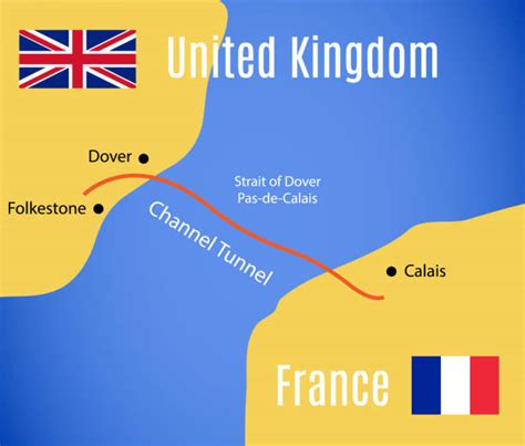 Chunnel Train Route Map