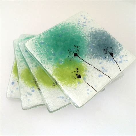 Home & Living Drink & Barware individual Riva fused glass coasters etna ...