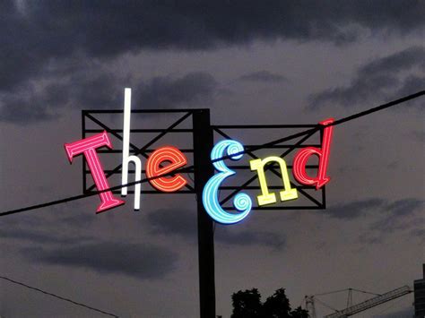 The End | Neon signs, Neon, Signs