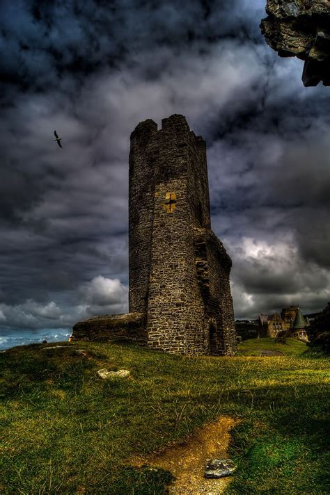 Aberystwyth Castle, Wales photo via daniel | Welsh castles, Castle, Beautiful castles