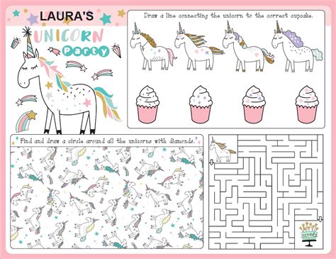 Printable Unicorn Puzzle - Printable Crossword Puzzles