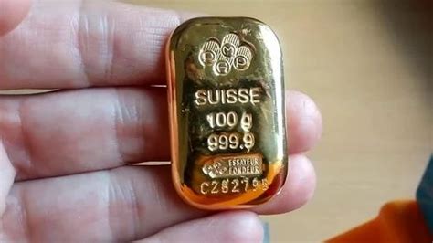 999.9 Golden Suisse 100gm gold bars at Rs 4800/gram in Namchi | ID: 2851760136888