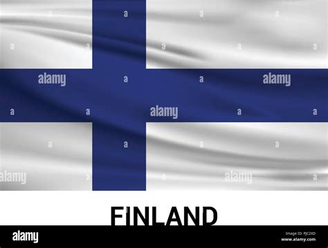 Finland flag design vector Stock Vector Image & Art - Alamy