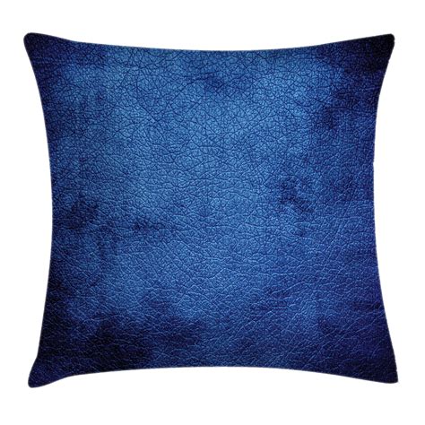 Navy Blue Decor Throw Pillow Cushion Cover, Martian Alien Skin Like Dark Blue Contemporary ...