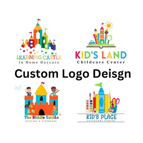 Custom Daycare Logo, Modern Bright Daycare Logo Design, Bright Daycare ...