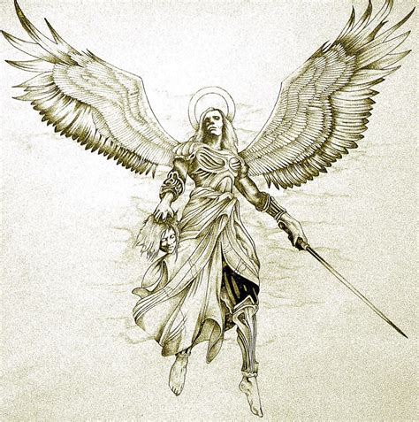 Archangel Gabriel - Warrior Angel Tattoo Designs - 953x960 Wallpaper ...