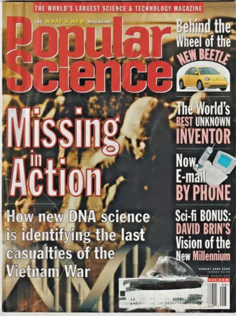 &POPULAR SCIENCE&, AUGUST 1998 Magazine, Vietnam War 'Missing In Action' $3.95 - PicClick