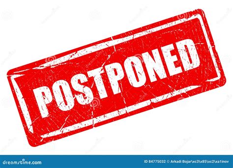 POSTPONED Stock Photography | CartoonDealer.com #88074098