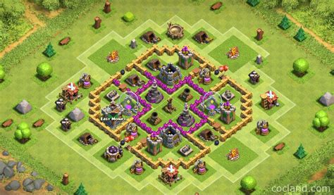 Clockwork6: Farming Base for Town Hall 6 | Clash of Clans Land