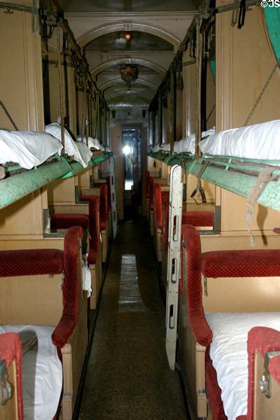 Interior of Pullman sleeping car at Railroad Museum. Galveston, TX.