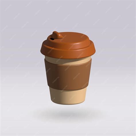 Premium Vector | Take away coffee cup isolated vector 3d icon take away coffee cup 3d illustration