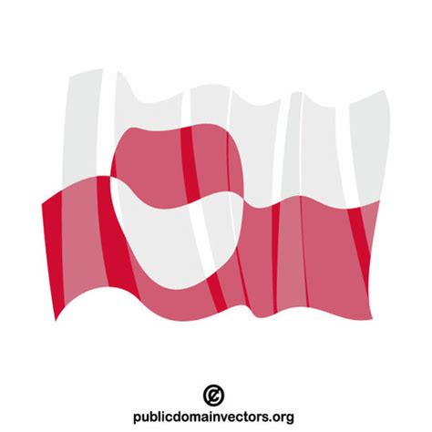 National flag of Greenland | Public domain vectors