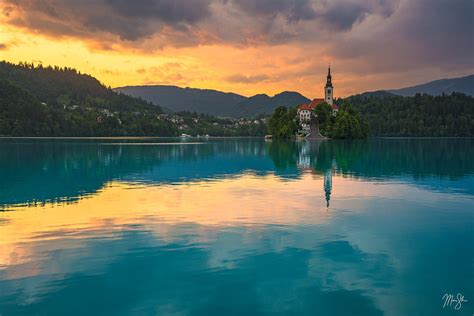 Lake Bled Sunset | Lake Bled, Slovenia | Mickey Shannon Photography