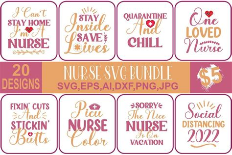 Nurse SVG Bundle Vol. 3 Bundle · Creative Fabrica