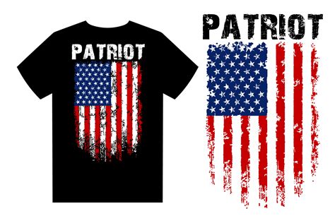 Patriot USA Flag T Shirt Design Graphic by Flag Station · Creative Fabrica