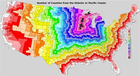 U.S. county map that shows how many counties as individual county is ...