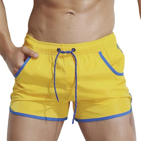 Hot summer 2019 men's Swimming Trunks Young Man quick dry Men's Swim ...