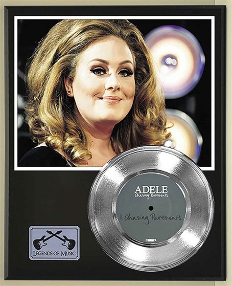 Adele - Chasing Pavements Platinum 45 Record Ltd Edition Display Award Quality - Gold Record ...