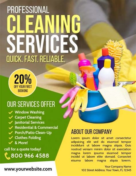 Office Cleaning Flyers Templates