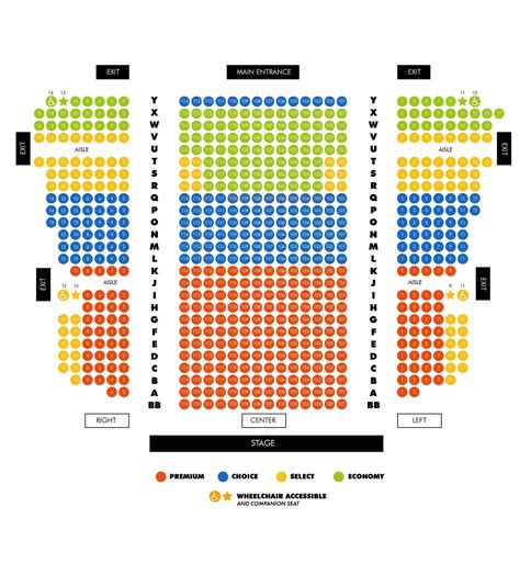 Seat Map — OGUNQUIT PLAYHOUSE