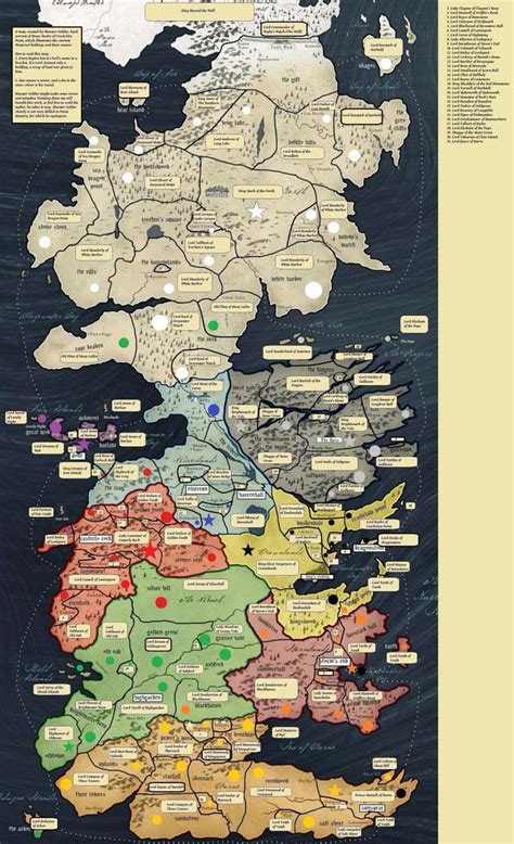 Westeros Map | Game of thrones map, Game of thrones westeros, Game of thrones art