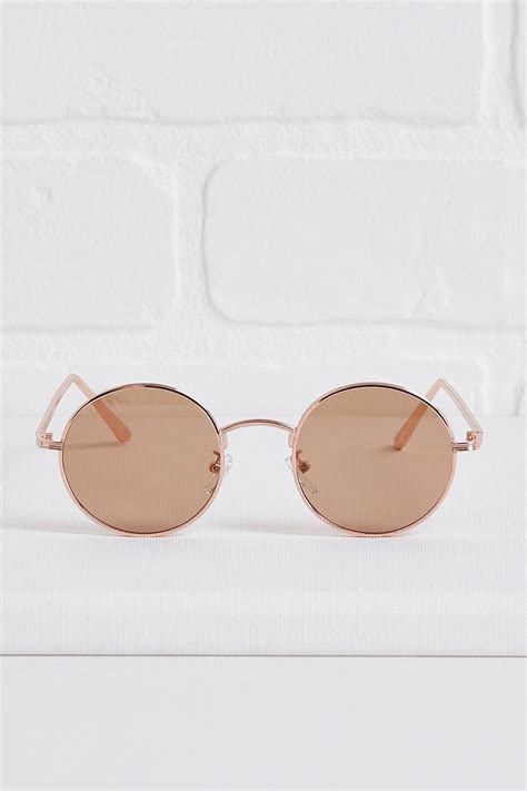 Versona | rose gold round sunglasses