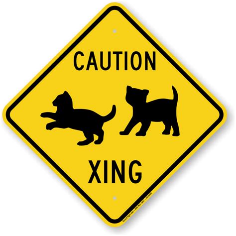 Caution Xing Animal Crossing Sign, SKU: K2-0605