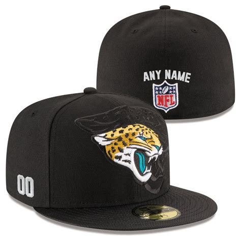 Jacksonville Jaguars New Era Custom On-Field 59FIFTY Structured Fitted Hat - Black ...