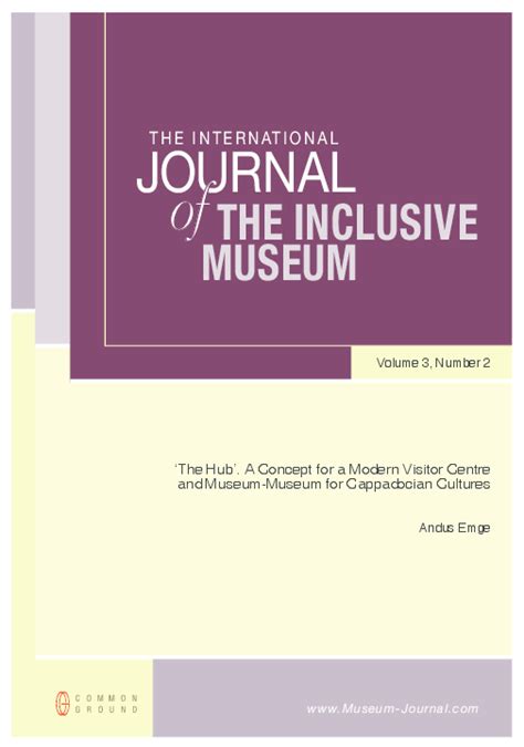 (PDF) The Hub: A Museum-Museum for Cappadocian Culture | Andus Emge - Academia.edu