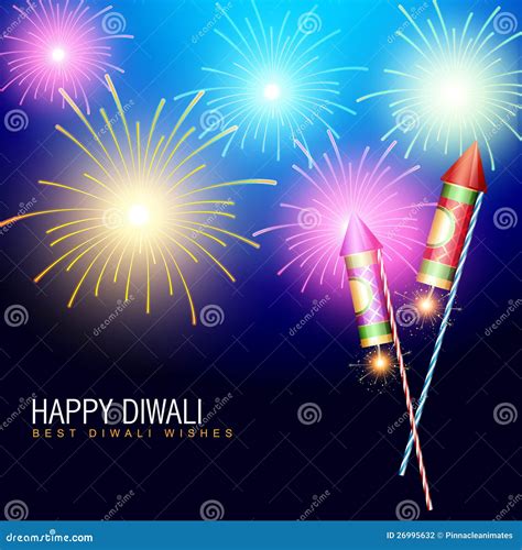 Diwali fireworks stock vector. Illustration of india - 26995632