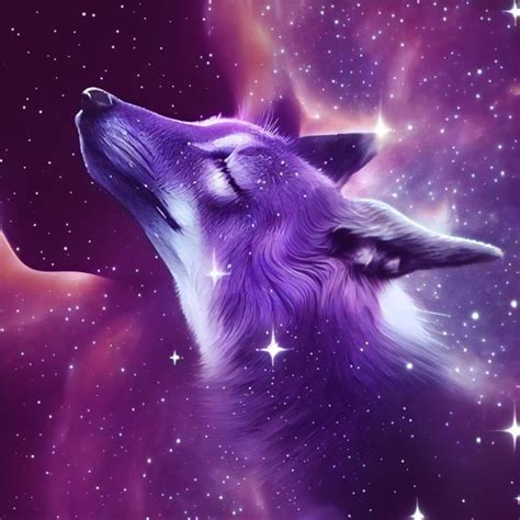 Purple Fox Logo Wallpaper