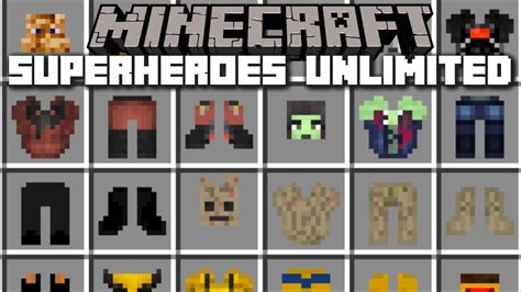 Minecraft SUPERHERO MOD / BECOME ANY MARVEL OR DC CHARACTER YOU WANT!! Minecraft - YouTube