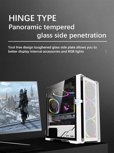 Micro-atx Gaming Case Usb3.0 X 1 240mm Radiator Support Fans Tower ...