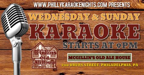 Sunday Karaoke at McGillin’s Olde Ale House (Center City – Philadelphia ...