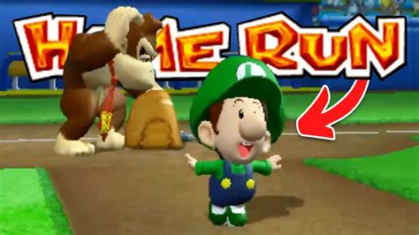 Baby Characters ONLY hit HOME RUNS in Mario Super Sluggers! - YouTube